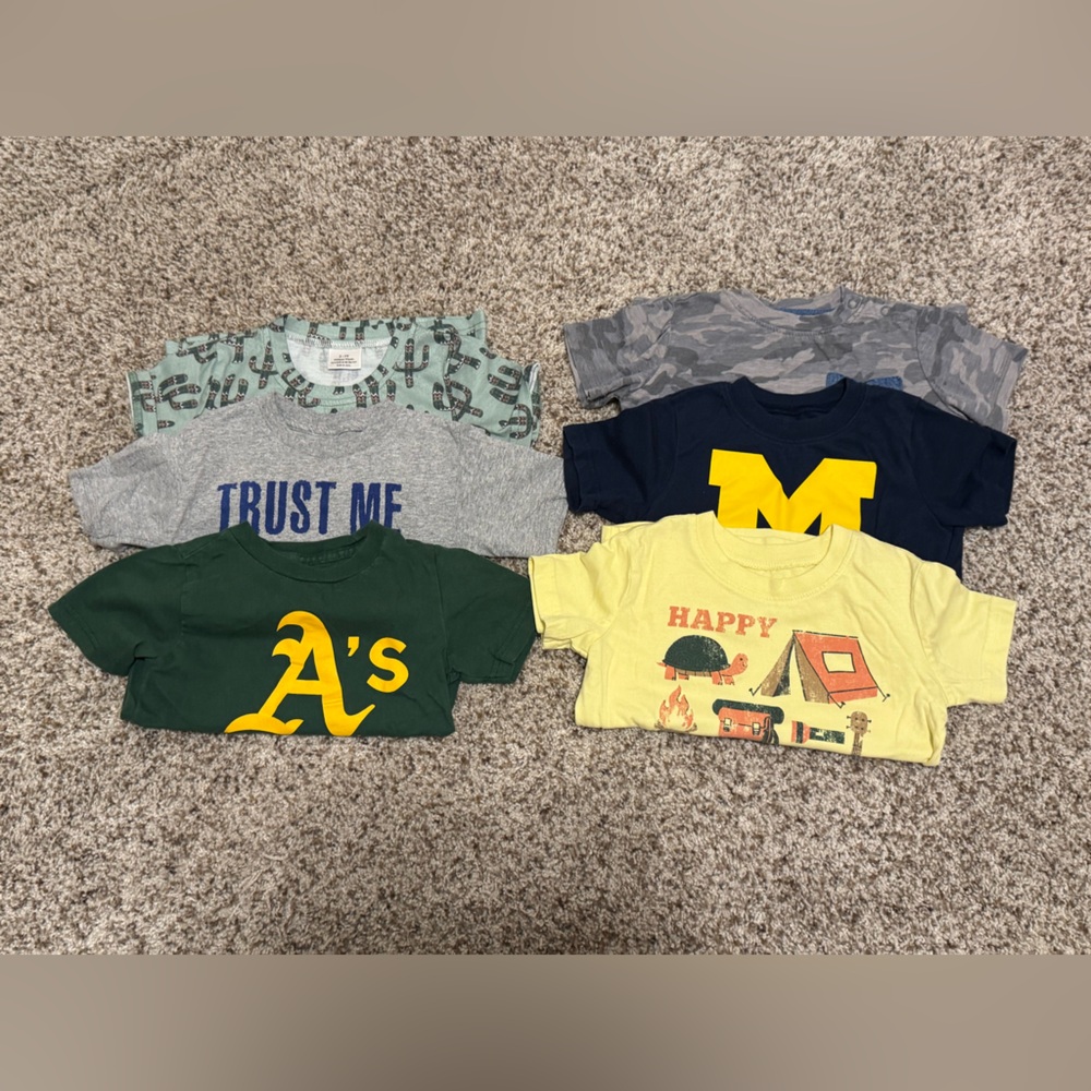 6 pack Kids Graphic T-Shirts